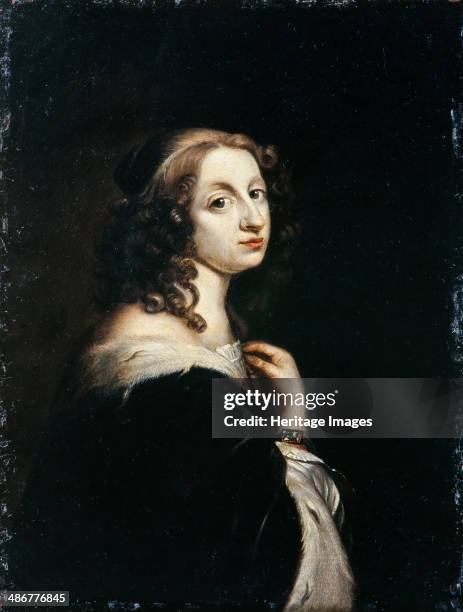 Portrait of Queen Christina of Sweden , c. 1650. Artist: Beck, David