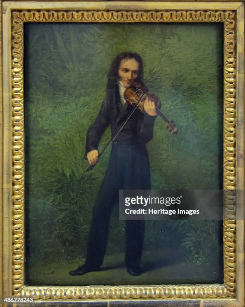 Portrait of Niccolò Paganini , 1830-1831. Artist: Kersting, Georg Friedrich