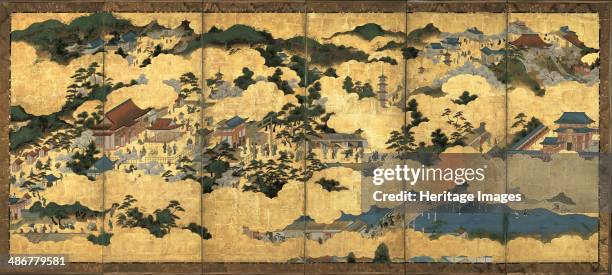 Scenes in and around Kyoto, ca 1690. Artist: Anonymous