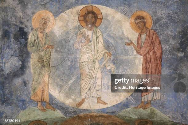 The Transfiguration of Jesus, 12th century. Artist: Ancient Russian frescos