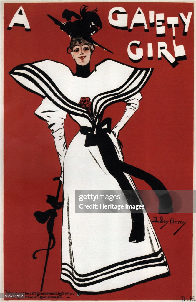 Poster for the musical comedy A Gaiety Girl by Sidney Jones, 1893. From a private collection.