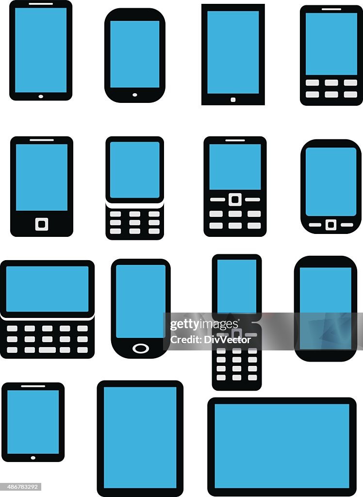 Mobile Phones High-Res Vector Graphic - Getty Images