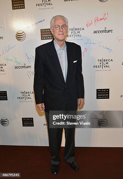 Lindon Leader attends The Disruptive Innovation Awards during the 2014 Tribeca Film Festivalat at NYU Skirball Center on April 25, 2014 in New York...