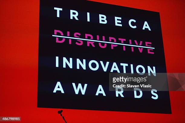Atmosphere at Disruptive Innovation Awards during the 2014 Tribeca Film Festivalat at NYU Skirball Center on April 25, 2014 in New York City.
