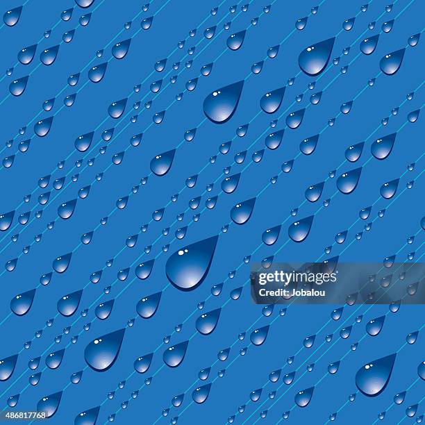 stockillustraties, clipart, cartoons en iconen met seamless water drop lines - ijskristal