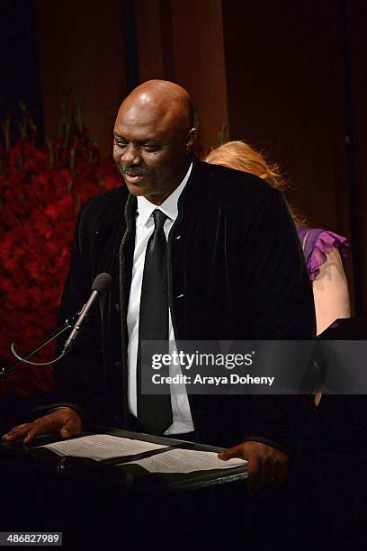 Robert Wisdom attends BritWeek's Evening Of Shakespeare, Music And Love on April 25, 2014 in Santa Monica, California.