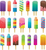 Colorful Popsicles Vector