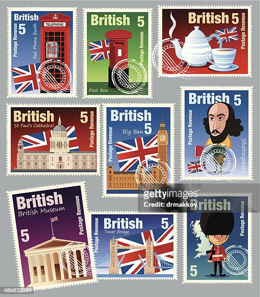 ilustrações, clipart, desenhos animados e ícones de british selos - durham nordeste da inglaterra