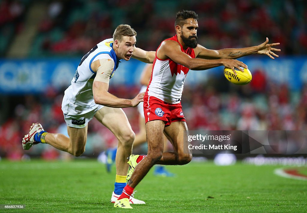 AFL Rd 23 - Sydney v Gold Coast