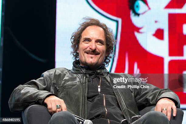 Actor Kim Coates participates in "The Sons of Anarchy" discussion panel at the Stampede Corral during the Calgary Expo/ Comic and Entratainment Expo...