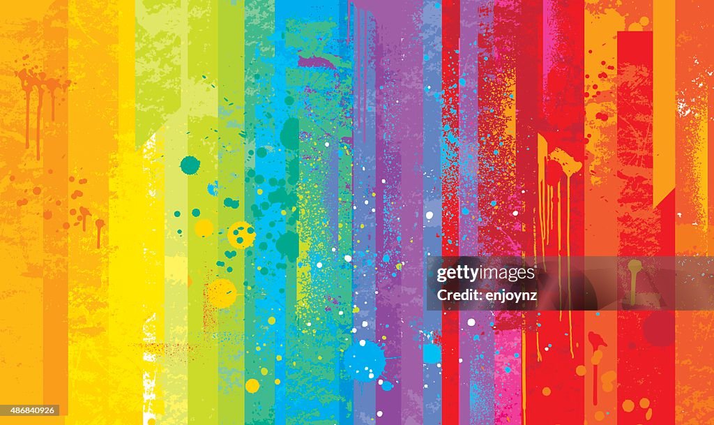 Grunge rainbow background