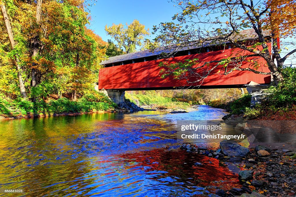 Covered Bridge in the Pioneer Valley region of Massachusetts