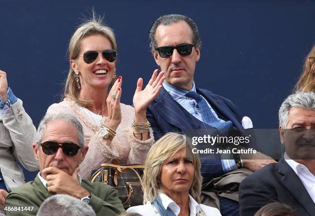 Rosa Mairal and Jaime de Marichalar attend the ATP Tour Open Banc Sabadell Barcelona 2014, 62nd Trofeo Conde de Godo at Real Club de Tenis Barcelona...