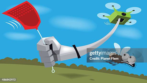 bildbanksillustrationer, clip art samt tecknat material och ikoner med fly-swatter - skrivbordsprydnad
