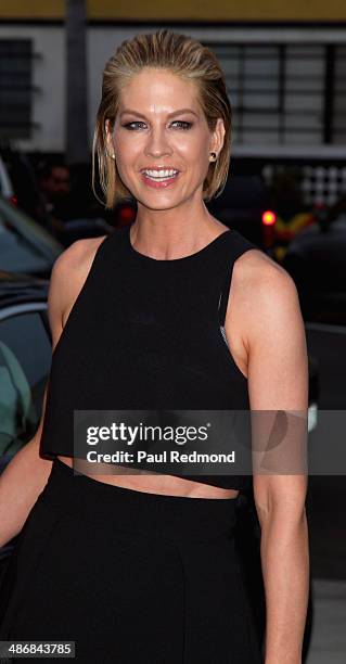 Actress Jenna Elfman arriving at L.A. Modernism Show & Sale Opening Night Party Benefiting P.S. ARTs at 3LABS on April 25, 2014 in Culver City,...