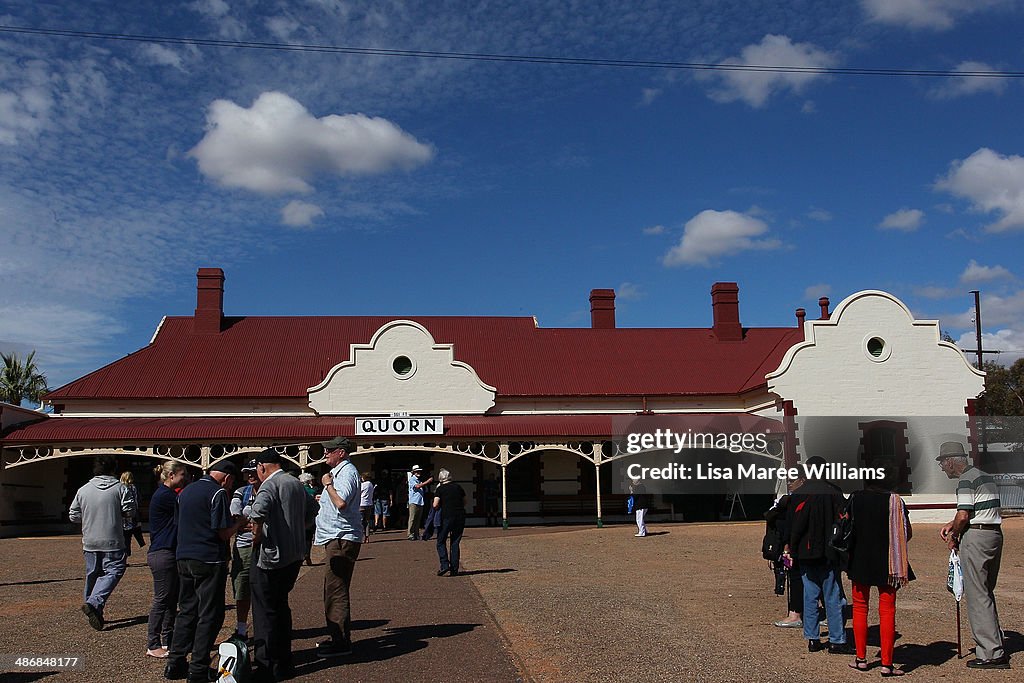 The Ghan Train Makes ANZAC Day Tribute Journey