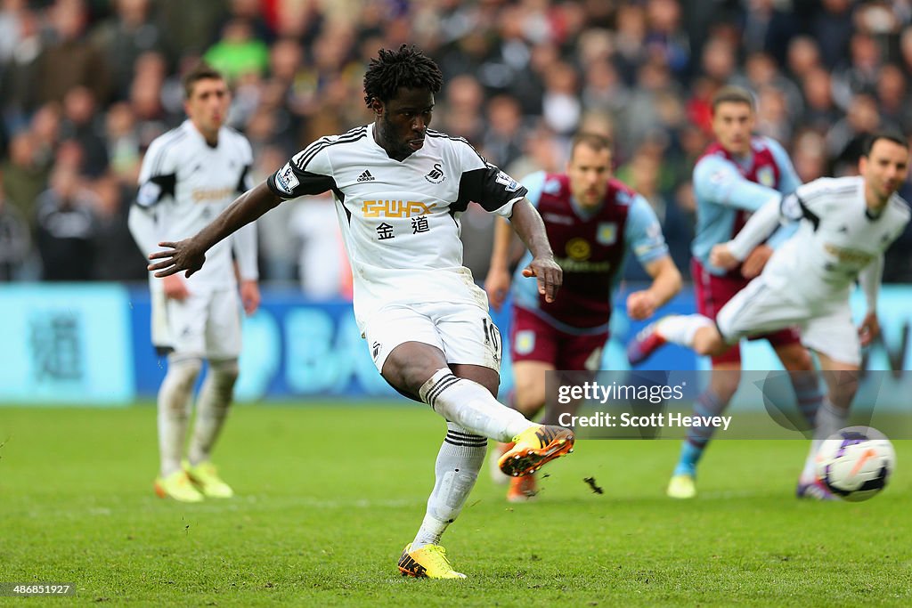 Swansea City v Aston Villa - Premier League