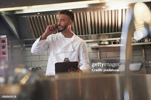 Chef Phone 703 Restaurant Chef Phone Stock Photos, High-Res Pictures, and Images ...