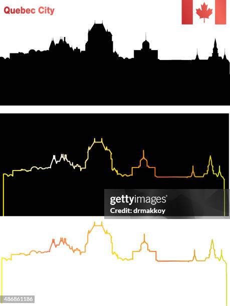 quebec city - quebec city stock illustrations
