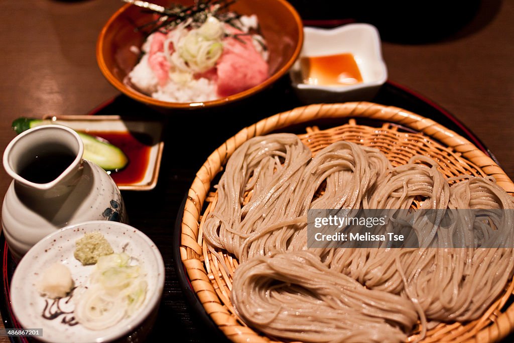 Soba buckwheat noodles in Nagano