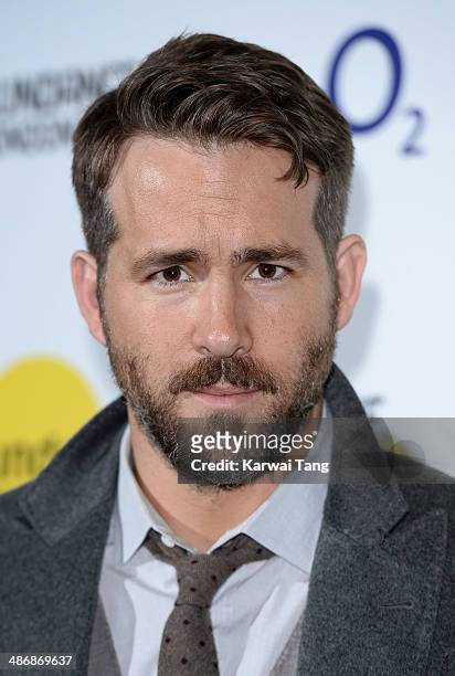 Ryan Reynolds attends the premiere of "The Voices" at Sundance London held at Cineworld 02 Arena on April 26, 2014 in London, England.