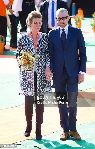 Princess Anette and Prince Bernhard attend King's Day on April 26, 2014 in De Rijp, Netherlands.