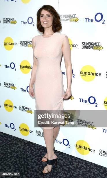 Gemma Arterton attends the premiere of "The Voices" at Sundance London held at Cineworld 02 Arena on April 26, 2014 in London, England. She is...