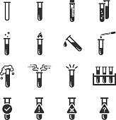Test tube icons