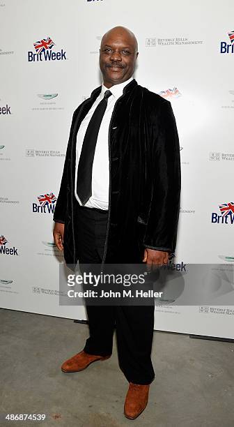 Actor Robert Wisdom attends Britweek's Evening Of Shakespeare, Music & Love at the Moss Theatre at the New Roads School on April 25, 2014 in Santa...
