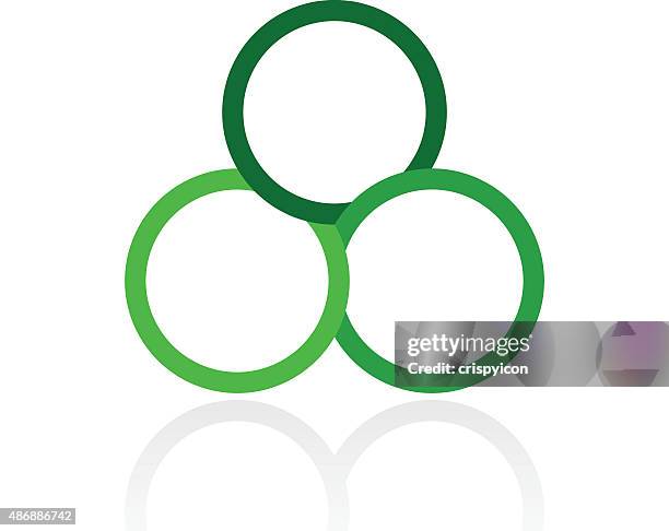 venn diagram icon on a white background. - venn diagram stock illustrations