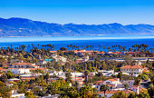 Buildings Coastline Pacific Ocean Santa Barbara California