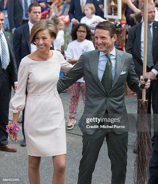 Princess Marilene of The Netherlands and Prince Maurits of The Netherlands attend King's Day celebrations on April 26, 2014 in Amstelveen,...