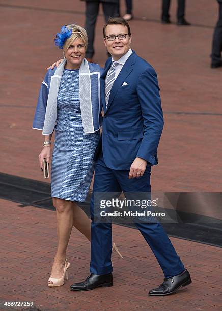 Princess Laurentien of The Netherlands and Prince Constantijn of The Netherlands attend King's Day on April 26, 2014 in Amstelveen, Netherlands.