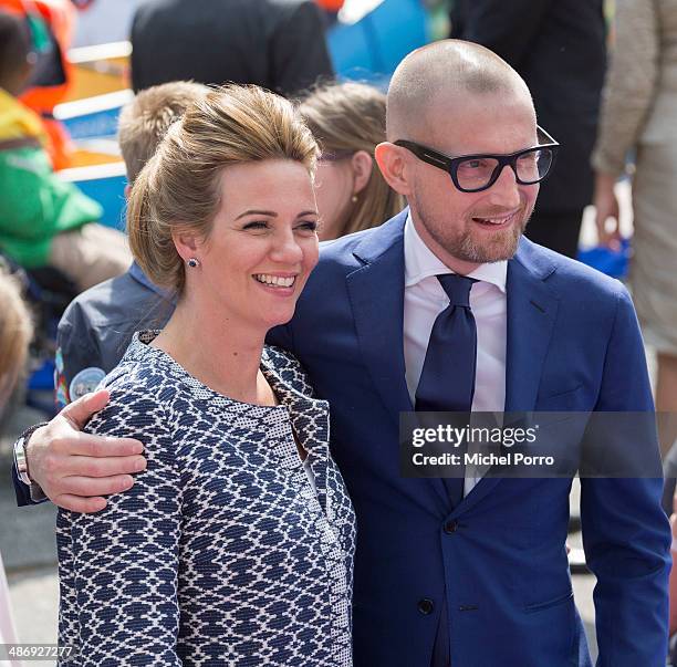 Princess Anette of The Netherlands and Prince Bernard of The Netherlands attend King's Day on April 26, 2014 in Amstelveen, Netherlands.