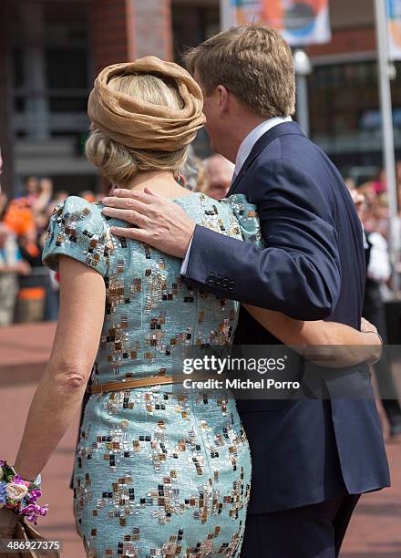 King Willem-Alexander of The Netherlands and Queen Maxima of The Netherlands attend King's Day on April 26, 2014 in Amstelveen, Netherlands.