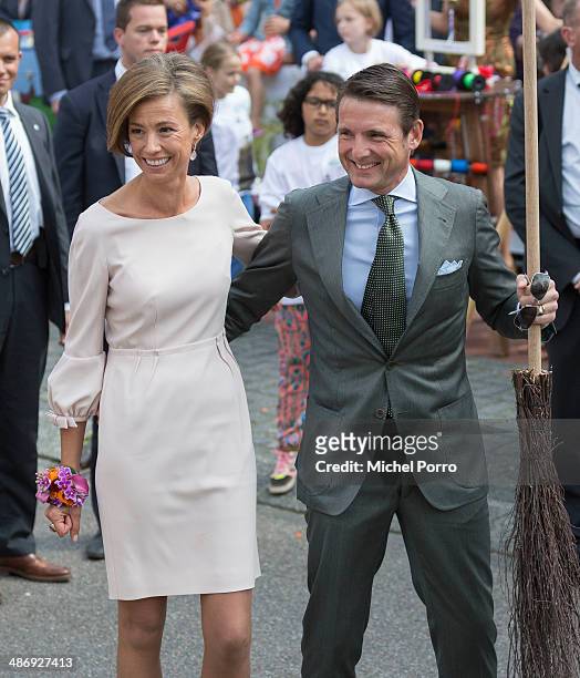 Prince Maurits of The Netherlands and Princess Marilene of The Netherlands attend King's Day on April 26, 2014 in Amstelveen, Netherlands.