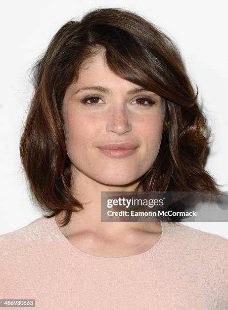 Gemma Arterton attends the premiere of "The Voices" at Sundance London at Cineworld 02 Arena on April 26, 2014 in London, England. She is wearing a...