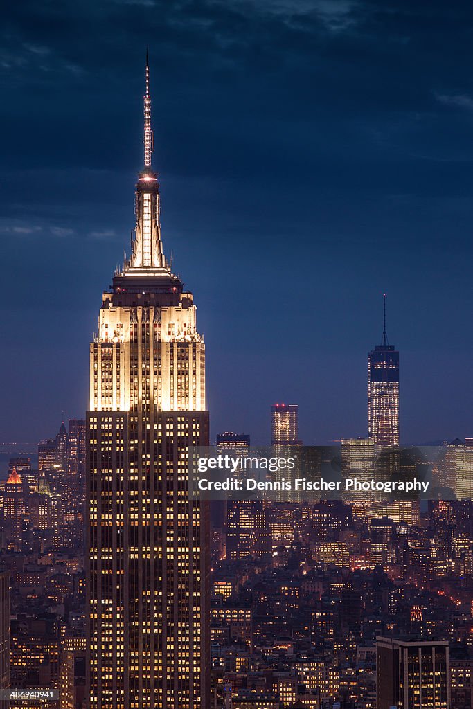 Empire State Building at night