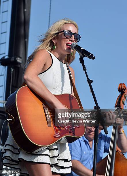 Musician Ashley Monroe performs onstage during day 2 of 2014 Stagecoach: California's Country Music Festival at the Empire Polo Club on April 26,...
