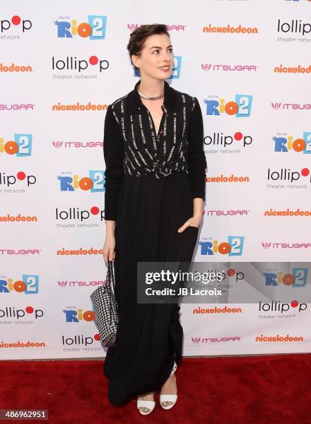 Anne Hathaway attends the Lollipop Theater Network Presents: A Night Under The Stars Hosted By Anne Hathaway on April 26, 2014 in Burbank, California.