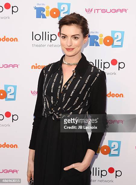 Anne Hathaway attends the Lollipop Theater Network Presents: A Night Under The Stars Hosted By Anne Hathaway on April 26, 2014 in Burbank, California.