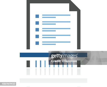 Document icon on a white background. Document icon on a white background.