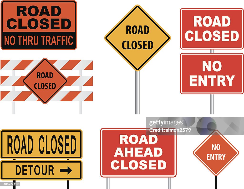 Road Closed Sign