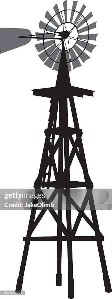 Windmill Silhouette