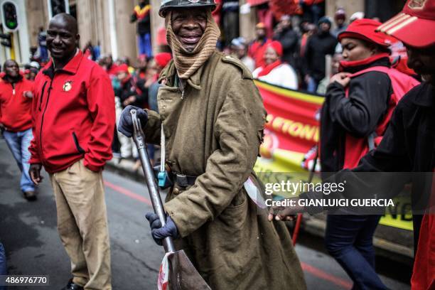 South African National Union Of Mineworkers Photos and Premium High Res