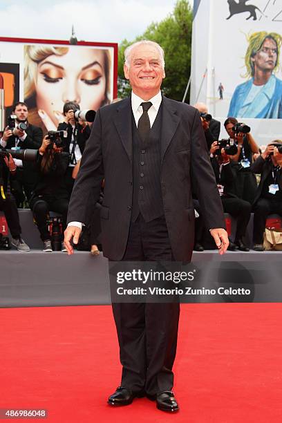 Giorgio Colangeli attends a premiere for 'The Wait' during the 72nd Venice Film Festival on September 5, 2015 in Venice, Italy.