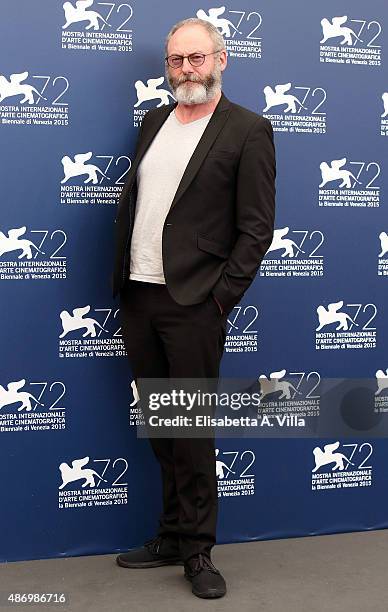 Actor Liam Cunningham attends a photocall for 'The Childhood Of A Leader' during the 72nd Venice Film Festival at Palazzo del Casino on September 5,...