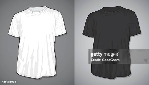 ilustraciones, imágenes clip art, dibujos animados e iconos de stock de camiseta en blanco - camiseta