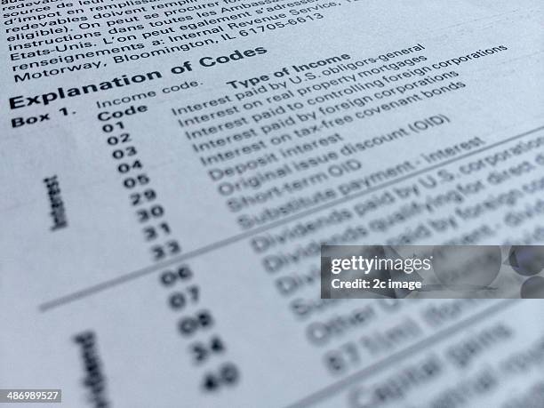 Tax Code Paper The Tax Code Photos and Premium High Res Pictures - Getty Images