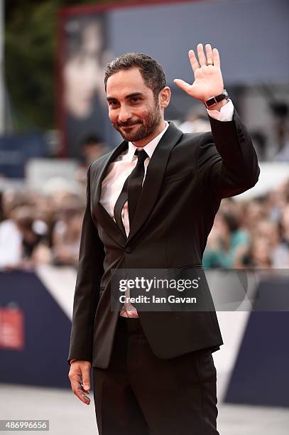 Director Piero Messina attends a premiere for 'The Wait' during the 72nd Venice Film Festival on September 5, 2015 in Venice, Italy.